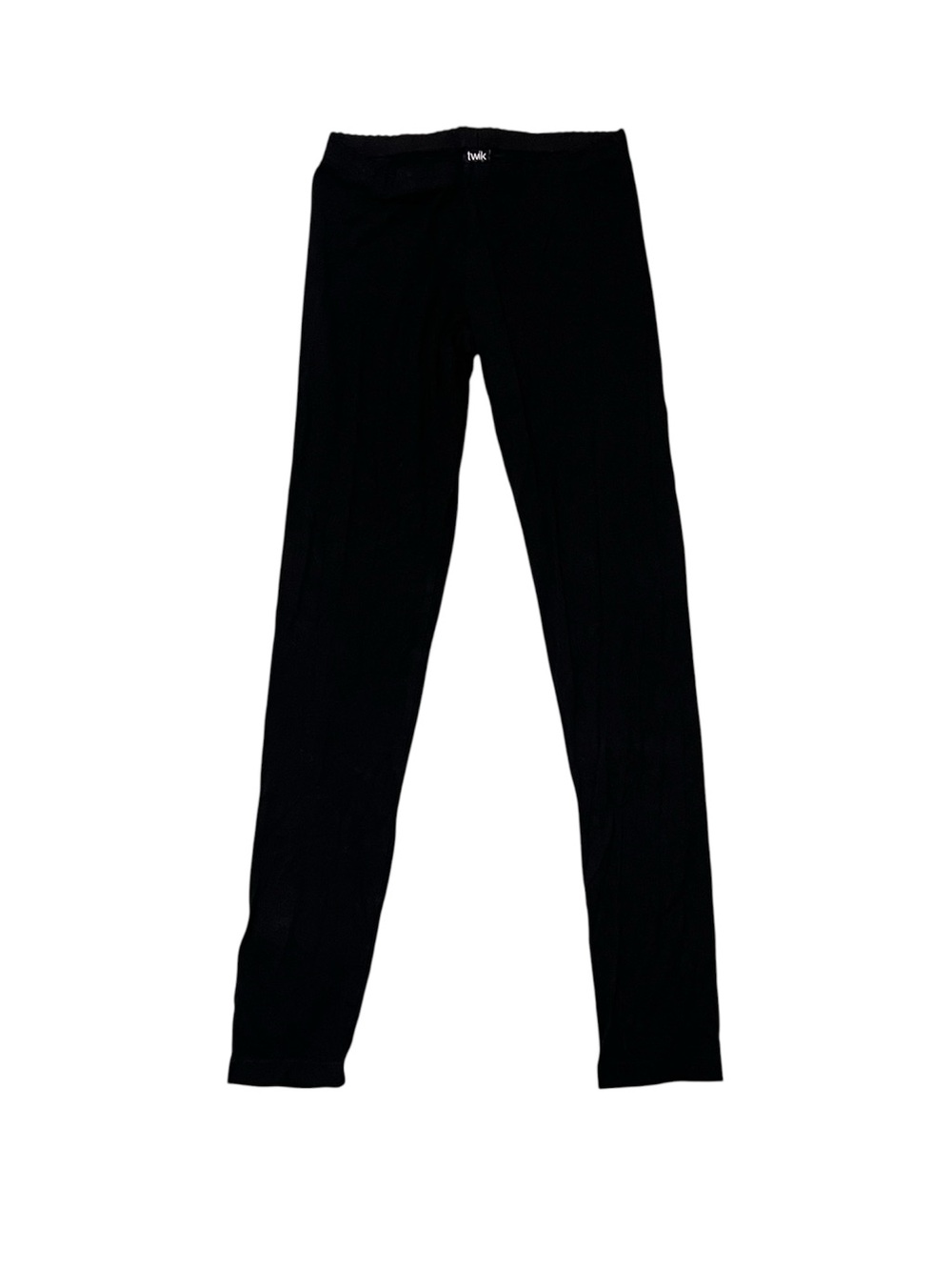 Twik Simons Black Lace Trim Waistband Leggings Women’s Size Small Stretchy Cute